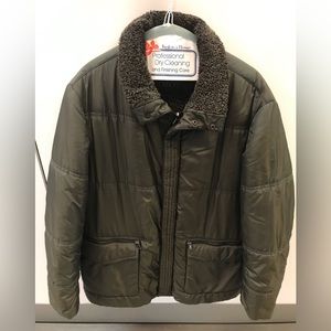 Shearling Lined Puffy Coat